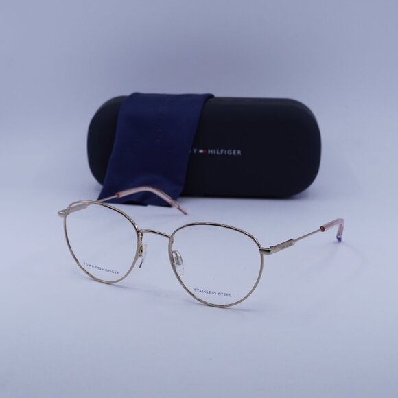Tommy Hilfiger TH 1727 0DDB 00 Geometric Eyeglasses – Gold Cooper 52mm - Picture 4 of 10
